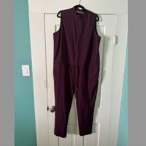 Wildfang Wine Sleeveless Jumpsuit